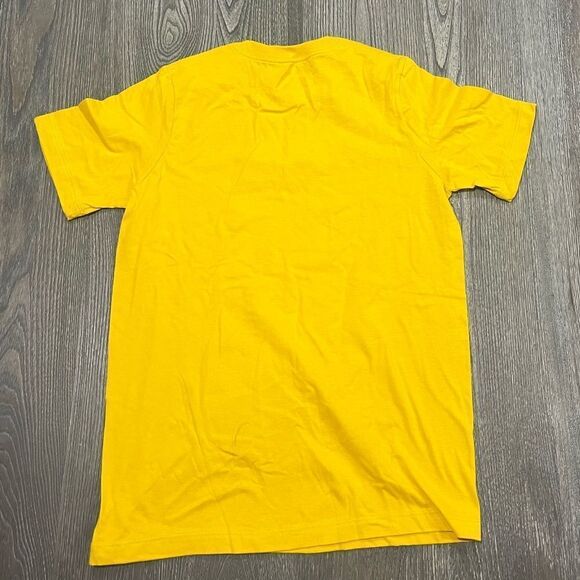 NWOT Nike Basic Tee Shirt Short Sleeve Crew Neck Pullover Cotton Yellow Size XL - Picture 3 of 3
